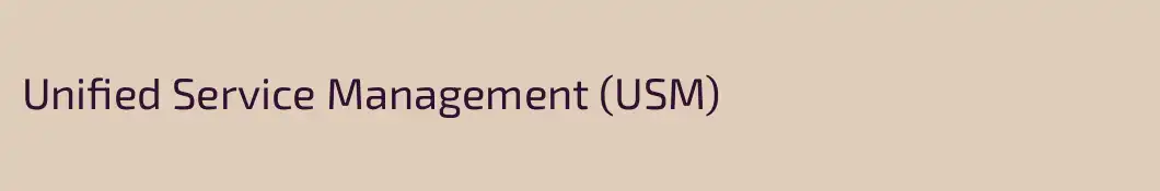 Unified Service Management (USM)